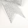 Micomon 50 Pieces Twist Tie Bows Silver Gold Twist Tie Bow with Metallic Ribbon (Silver)