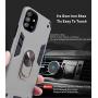 Samsung Galaxy A71 4G Screen Protector Folmeikat 360 Degree Rotating Metal Ring Cover with Kickstand Protective Phone Case (NOT for Samsung A71 5G/5G UW) 6.7'' (Silver)