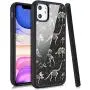 LuGeKe Dinosaur Skull Print Phone Case for iPhone 6/iPhone 6S,Dino Fossils Patterned Case Cover,Soft Silicone Case with Metal Sheet Anti-Stratch Bumper Protective Girls Phonecase(Dinosaur Bones)