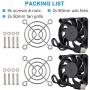 GDSTIME 2-Pack 50mm USB Fans, 5V Brushless DC Cooling Fan for Projector Humidifier Aromatherapy Small Appliances Series Replacement