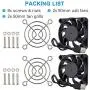 GDSTIME 2-Pack 50mm USB Fans, 5V Brushless DC Cooling Fan for Projector Humidifier Aromatherapy Small Appliances Series Replacement