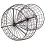 BirdRock Home 2 Tier Wire Fruit Basket - Round Metal Standing Baskets - Fruit Vegetable Garlic Caddy - Freestanding Rustic Decorative Basket