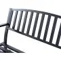 Outsunny 50'' Outdoor Patio Swing Glider Bench Chair - Black Outsunny 50'' Outdoor Patio Swing Glider Bench Chair - Black