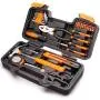 CARTMAN Orange 39-Piece Tool Set - General Household Hand Tool Kit with Plastic Toolbox Storage Case CARTMAN Orange 39-Piece Tool Set - General Household Hand Tool Kit with Plastic Toolbox Storage Case