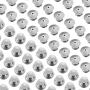 Mudder Locking Pin Keepers Backs, No Tool Required (Silver, 30 Pieces)