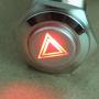 ESUPPORT 12V Car Red LED Emergency Hazard Warning Push Button Metal Switch