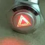 ESUPPORT 12V Car Red LED Emergency Hazard Warning Push Button Metal Switch ESUPPORT 12V Car Red LED Emergency Hazard Warning Push Button Metal Switch