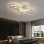 FeiMiao Close to Ceiling Light Fixtures LED Ceiling Light Natural Light White Modern Chandelier Flush Mount Ceiling Light 62W Metal Ceiling Light for Bedroom Aluminum Ceiling lamp 31.5INCH/4000K