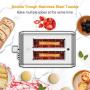 Toasters 2 Slice Best Rated Prime, whall Stainless Steel,Bagel Toaster - 6 Bread Shade Settings,Bagel/Defrost/Cancel Function,1.5in Wide Slots,Removable Crumb Tray,for Various Bread Types (850W) (Silver)