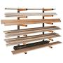 KASTFORCE KF1006 Lumber Storage Rack 6-Level System 110 lbs (50kg) per Level with Durable Sheet Metal Screws, Wood Rack, Workshop Rack