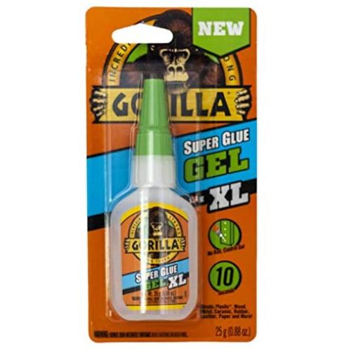 Gorilla 102433 XL Super Glue Gel, 1-Pack, Clear