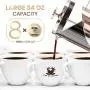 Cafe Du Chateau French Press Coffee Maker (34 oz) - 4 Level Filtration System - Heat Resistant Borosilicate Glass, Stainless Steel Cafe Du Chateau French Press Coffee Maker (34 oz) - 4 Level Filtration System - Heat Resistant Borosilicate Glass, Stainless Steel