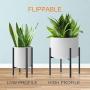 Plant Stand - Metal Plant Stands for Indoor Plants Adjustable for 8-12 inches Plant Pot (not Included), Planter Stand Mid Century Stable & Stylish Plant Pot Stand for Outdoor -1 Pack