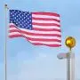 Yeshom 25 FT Upgraded Sectional Aluminum Flagpole 15 Gauge 24-30mph 3x5 US American Flag Ball Fly 2 Flags Outdoor Yeshom 25 FT Upgraded Sectional Aluminum Flagpole 15 Gauge 24-30mph 3x5 US American Flag Ball Fly 2 Flags Outdoor