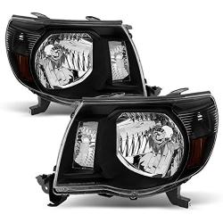 For Toyota Tacoma OE Replacement Black Headlights Driver/Passenger Head Lamps