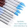 Ejiubas Clay Sculpting Tools Polymer Stylus Tool Set 5 X 2 Way Dotting Tool Modeling Clay 5 Pcs Rubber Brushes Wipe Out Tool Pottery Supplies Ceramics Tool Kit 10Pcs