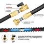 Garden Hose Expandable 100FT, Flexible Water Hose with Powerful Nozzle Spray, Car Wash Hose with Good Pressure, Expanding hose with 3/4“ Brass Connector, Hose with Metal 9 Function Spray NozzleStorage