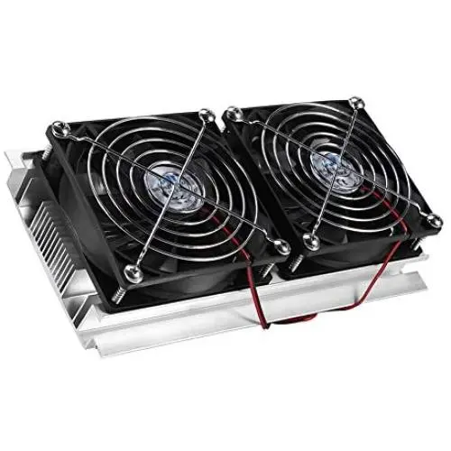 Northbear Thermoelectric Peltier Refrigeration Cooling Cooler Fan System Heatsink Kit Cooler (2 Fan)