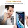 ESR Air Armor Designed for iPhone SE 2020 Case/iPhone 8 Case [Shock-Absorbing] [Scratch-Resistant] [Military Grade Protection] Hard Polycarbonate + Flexible Polymer Frame, for iPhone SE 2020/8, Clear