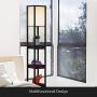 Brightech Maxwell Drawer Edition - Shelf & LED Floor Lamp Combination - Narrow Nightstand with Light Attached - Tower End or Side Table for Office & Bedroom - Black Brightech Maxwell Drawer Edition - Shelf & LED Floor Lamp Combination - Narrow Nightstand with Light Attached - Tower End or Side Table for Office & Bedroom - Black