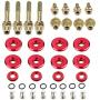 Dewhel B-SERIES B16 B17 B18 VTEC LOW-PROFILE SLIM VALVE COVER HARDWARE WASHER BOLT Color Red Dewhel B-SERIES B16 B17 B18 VTEC LOW-PROFILE SLIM VALVE COVER HARDWARE WASHER BOLT Color Red