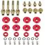 Dewhel B-SERIES B16 B17 B18 VTEC LOW-PROFILE SLIM VALVE COVER HARDWARE WASHER BOLT Color Red