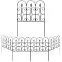 Amagabeli Decorative Garden Fence Outdoor Coated Metal Rustproof 32in x 10ft Landscape Wrought Iron Wire Border Folding Patio Fences Flower Bed Fencing Barrier Section Panels Decor Picket Edging Black Amagabeli Decorative Garden Fence Outdoor Coated Metal Rustproof 32in x 10ft Landscape Wrought Iron Wire Border Folding Patio Fences Flower Bed Fencing Barrier Section Panels Decor Picket Edging Black
