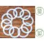 Platinum Silicone Sealing Rings Gaskets for Leak Proof Mason Jar Lids (10 Pack, Regular Mouth) Platinum Silicone Sealing Rings Gaskets for Leak Proof Mason Jar Lids (10 Pack, Regular Mouth)