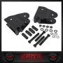 Heavy Metal Suspensions - Fits 2005-2018 Ford F250 and F350 (4WD) 2'' - 4'' Radius Arm Drop Brackets High Strength Carbon Steel Kit