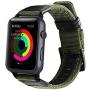 Maxjoy Compatible with Apple Watch Band, 38mm 40mm Nylon Strap Replacement Bands with Metal Clasp Compatible with Apple iWatch SE Series 6 5 4 3 2 1 Sport & Edition, Army Green