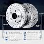 Fit 2004-2010 Toyota Sienna PowerSport Full Kit Brake Rotors Kit+Ceramic Brake Pads