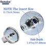 DG64-00473A Burner Dial Knob (Upgrade&Durable) with Metal Ring for Samsung Range Oven Replaces DG64-00347A,AP5917439, PS9606608 by Romalon