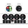 TraderPlus 3 Pack Replacement AC Dash Button Sticker Repair Kit Fit TraderPlus 3 Pack Replacement AC Dash Button Sticker Repair Kit Fit