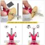 Newkiton Wheel Marking Gauge Multi with Dual Function, 1 Bearing Wheel Cutter For Soft Wood, 1 Locked Wheel Cutter For Hard Wood, 1 Metal Pin, 10 Woodworking Pencils, 1 Screwdriver Included