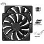 140mm Case Fan Quiet High Performance PC Fan 140mm Standard Case Fan 3pin 4pin Molex Connector 12V DC Computer PC CPU Case Fan 1000RPM 2-Pack 140mm Case Fan Quiet High Performance PC Fan 140mm Standard Case Fan 3pin 4pin Molex Connector 12V DC Computer PC CPU Case Fan 1000RPM 2-Pack