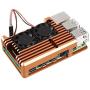 DORHEA for Raspberry Pi 4 B Metal Case, Armor Case with Dual Cooling Fan Aluminium Alloy, Radiation and Rust Protection for Raspberry Pi 4 B (Gold) DORHEA for Raspberry Pi 4 B Metal Case, Armor Case with Dual Cooling Fan Aluminium Alloy, Radiation and Rust Protection for Raspberry Pi 4 B (Gold)
