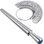 Mudder Aluminum Ring Mandrel Sizer Finger Sizing Measuring Stick - Size 1-13, with Ring Sizer Gauge Set of 27 Pcs Mudder Aluminum Ring Mandrel Sizer Finger Sizing Measuring Stick - Size 1-13, with Ring Sizer Gauge Set of 27 Pcs