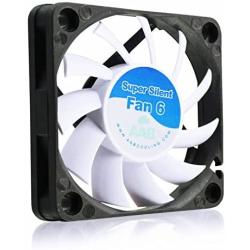 AAB Cooling Super Silent Fan 6 - Silent and Efficient 60mm Fan with 4 Anti-Vibration Pads - Value Pack 3 Pieces, 6cm Fan, Fans Cooling, Quiet Fan, 3D Printer Accessories