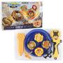 Bey Battle Burst Battle Evolution Metal Fusion Attack Set with 4D Launcher Grip Set