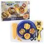 Bey Battle Burst Battle Evolution Metal Fusion Attack Set with 4D Launcher Grip Set Bey Battle Burst Battle Evolution Metal Fusion Attack Set with 4D Launcher Grip Set