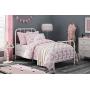 DHP Jenny Lind Metal Twin Bed Frame in White