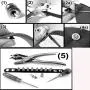 Round Flat Head Chicago Screws Buttons for Leather Crafting, 1/4 Inches (6mm) Repair Screw Post Fastener, Metal Nail Rivet Studs, Silver, 50 Sets, Diameter 3/8 Inches (10mm)