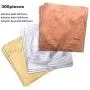 Pangda 300 Pieces Gilding Foil Imitation Gold, Silver and Copper Leaf for DIY Art Crafts Decoration