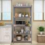 Tangkula 72'' Storage Shelves, Heavy Duty Steel Frame 5-Tier Garage Shelf, Metal Multi-Use Storage Shelving Unit for Home/Office/Dormitory/Garage
