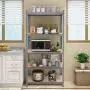 Tangkula 72'' Storage Shelves, Heavy Duty Steel Frame 5-Tier Garage Shelf, Metal Multi-Use Storage Shelving Unit for Home/Office/Dormitory/Garage Tangkula 72'' Storage Shelves, Heavy Duty Steel Frame 5-Tier Garage Shelf, Metal Multi-Use Storage Shelving Unit for Home/Office/Dormitory/Garage