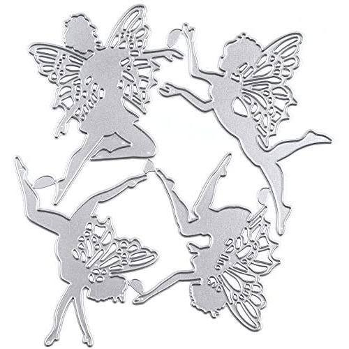 Cutting Dies Metal, Small Angel Embossing Stencils for DIY Scrapbooking Photo Album Decorative DIY Paper Cards Making Gift, Metallic Die Cut