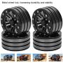 Demeras RC Crawler Wheel Hub Stripe Metal Wheel Hub 1.9 Inch Compatible with SCX10 1/10 RC Rock Crawler Parts