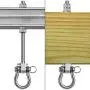 BeneLabel Set of 2 Permanent Antirust Stainless Steel 304 Heavy Duty Swing Hangers, 1800LB Capacity, Wood Beam & I-Beam Hanger, Yoga Hammock Chair Sandbag, Hardware Swing Sets, 180° Swing, 8.25'' BeneLabel Set of 2 Permanent Antirust Stainless Steel 304 Heavy Duty Swing Hangers, 1800LB Capacity, Wood Beam & I-Beam Hanger, Yoga Hammock Chair Sandbag, Hardware Swing Sets, 180° Swing, 8.25''