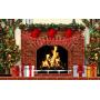 Merry Christmas Banner with Glitter Christmas Tree Snowflake Garland Party Decorations for Xmas Holiday Home Indoor Fireplace Decors