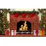 Merry Christmas Banner with Glitter Christmas Tree Snowflake Garland Party Decorations for Xmas Holiday Home Indoor Fireplace Decors
